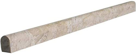 Diano Royal ( Queen Beige ) Marble Polished 1/2 X 12 Pencil Liner