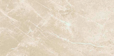 12 X 24 Dolomia Cream Luc Glossy Marble Look Porcelain Tile