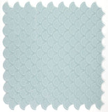Fish Scale Turquoise Glossy Glass Mosaic Tile