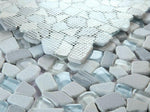 Drop Deep Ocean Rubble Mosaic Wall Tile-Mixed Mosaic-American Tile Depot