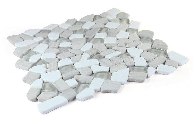 Drop Loft Rubble Mosaic Wall Tile-Mixed Mosaic-American Tile Depot