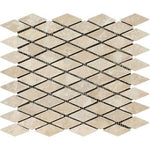 Durango Cream Travertine 1" Diamond Tumbled Mosaic Tile-Travertine Mosaic-American Tile Depot