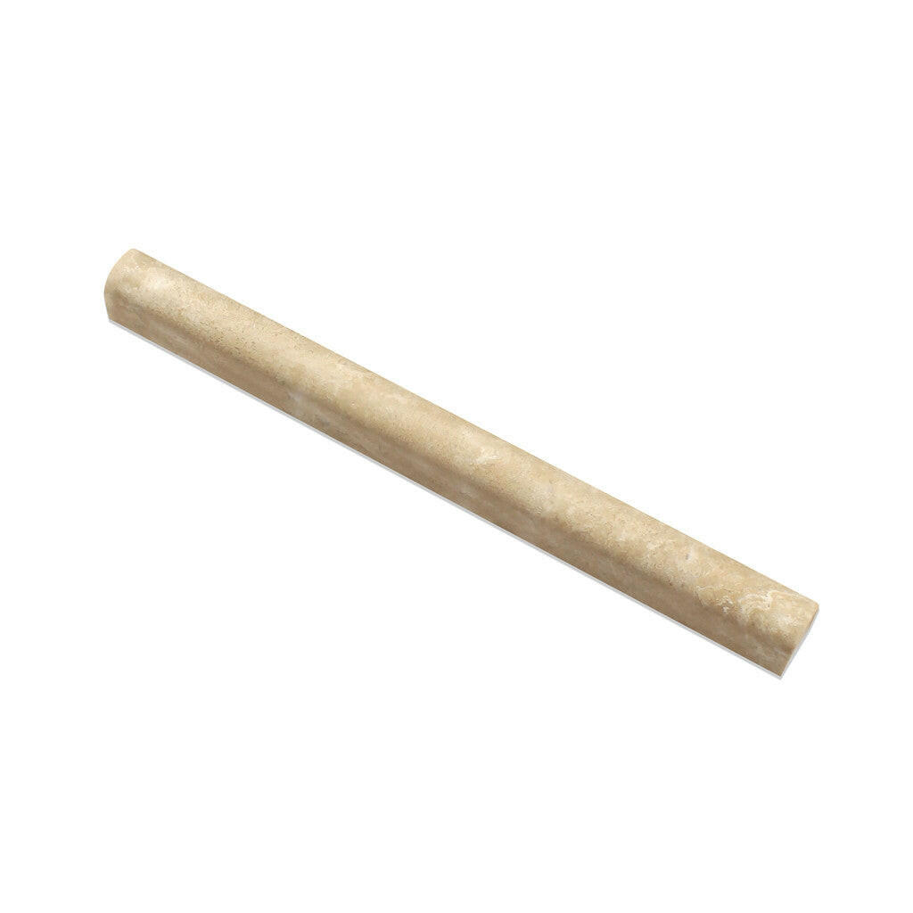 Durango Cream Travertine Honed 1 X 12 Dome Liner-Travertine Molding/Trim-American Tile Depot