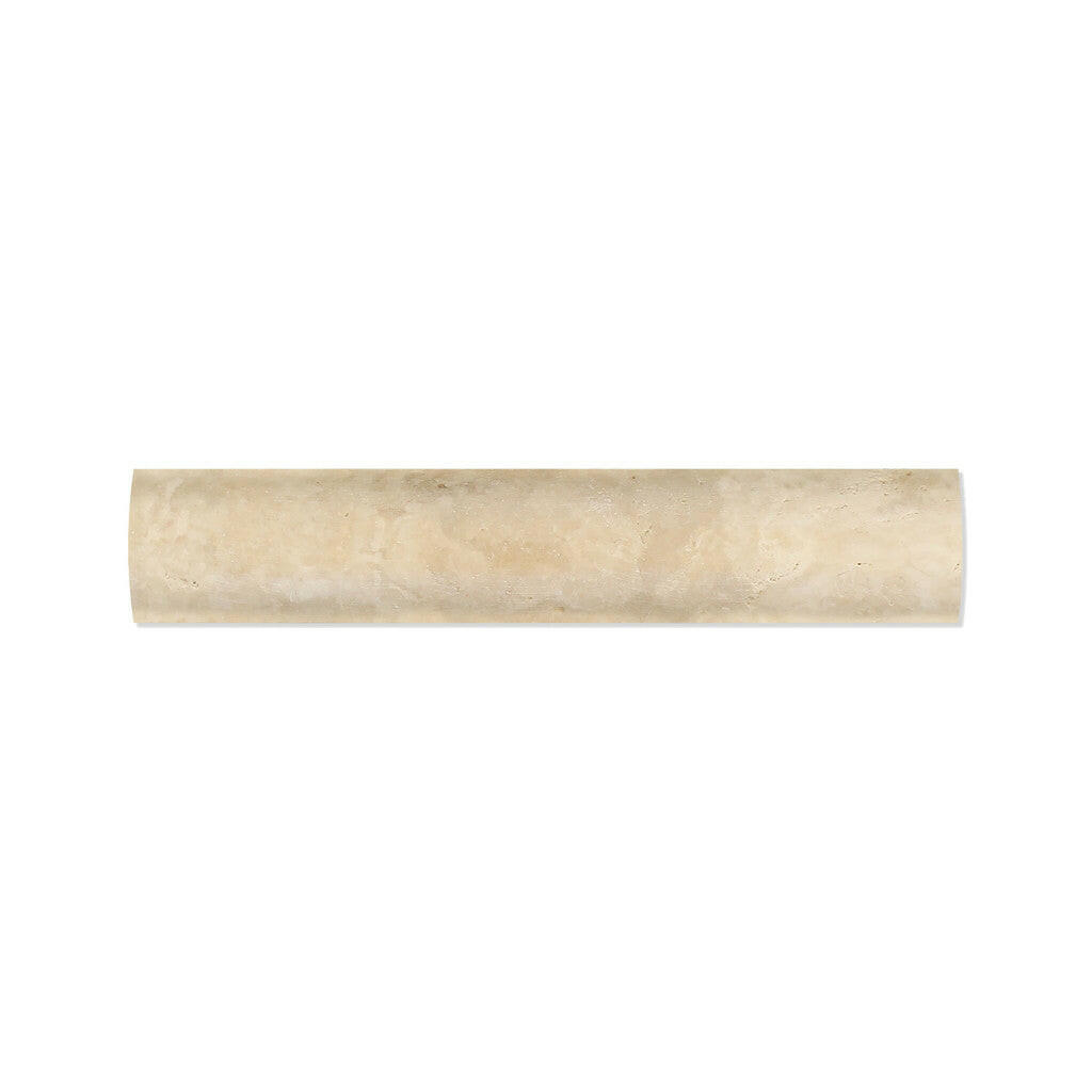 Durango Cream Travertine Honed Quarter - Round Trim Molding-Travertine Molding/Trim-American Tile Depot