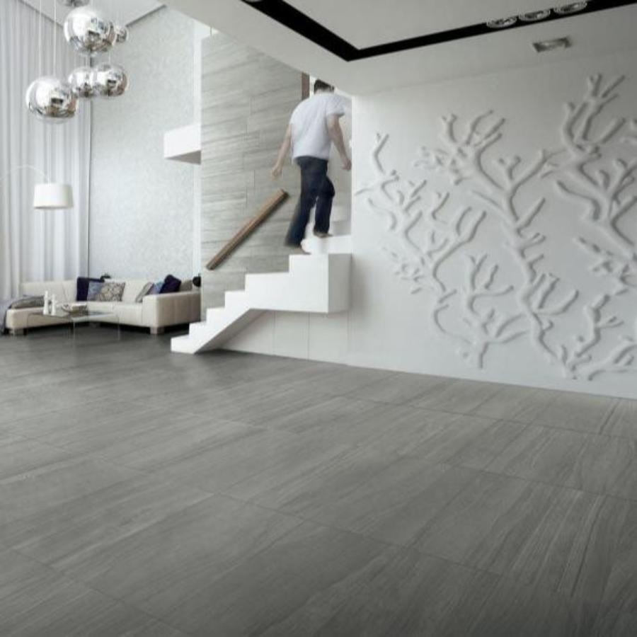 24 X 48 Artwork Acciaio Matte Limestone Look Porcelain Tile