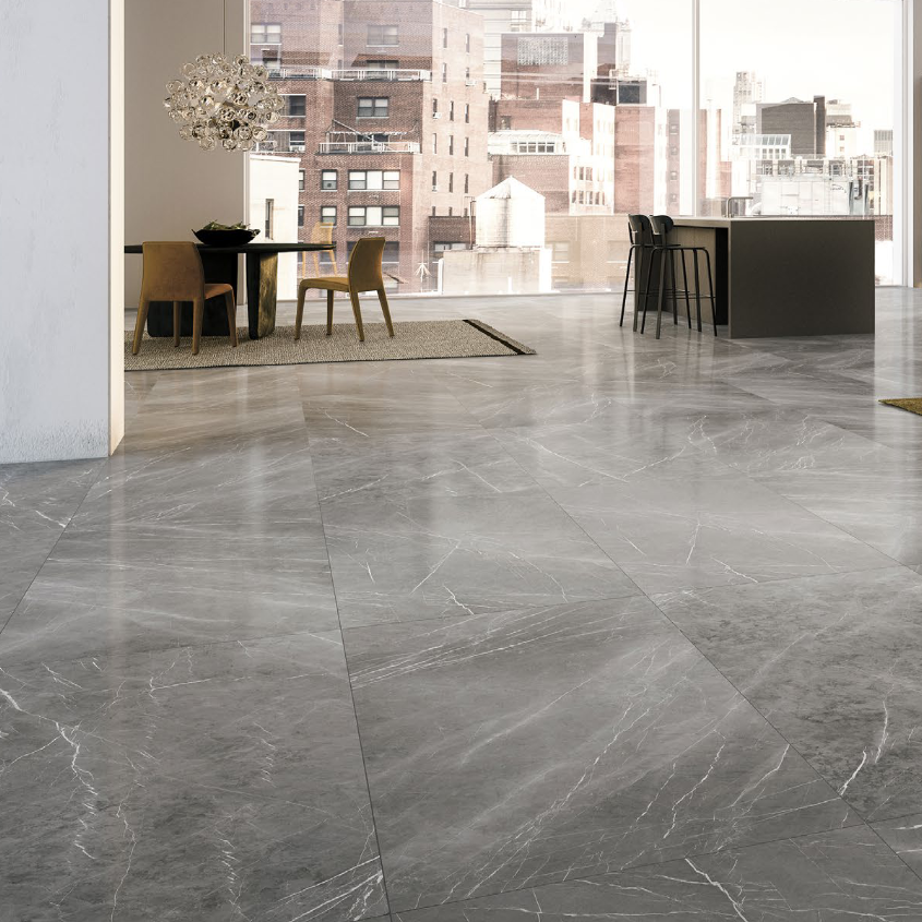 12 X 24 Prestigio Impero Lucido Polished Marble Look Porcelain Tile