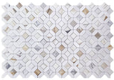 Luna Calacatta Gold Polished Octagon Marble Mosaic Tile