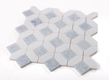 Luna Crystal Ocean Polished Octagon Marble Mosaic Tile