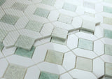 Luna Ming Green Polished Octagon Marble Mosaic Tile
