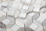Luna Sky Polished Octagon Marble Mosaic Tile