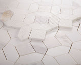 Luna Volakas White Polished Octagon Marble Mosaic Tile