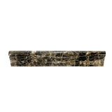 Emperador Dark Marble Polished F-5 Chair Rail / Crown Molding Trim