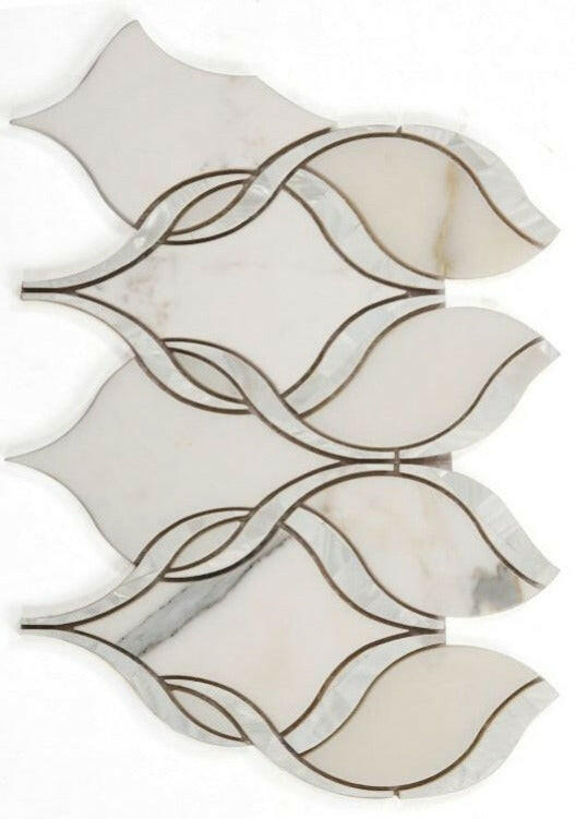 Fame Pearl Calacatta Twirl Mosaic Wall Tile-Mixed Mosaic-American Tile Depot