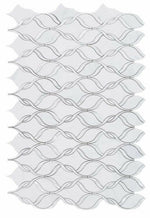 Fame Pearl Snow Twirl Mosaic Wall Tile-Mixed Mosaic-American Tile Depot