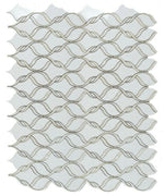 Fame Pearl Thassos Polished Twirl Mosaic Wall Tile-Mixed Mosaic-American Tile Depot