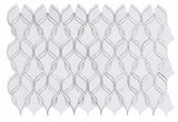 Fame Pearl Snow Twirl Mosaic Wall Tile