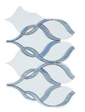 Fame Sapphire Polished Twirl Marble Mosaic Wall Tile