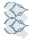Fame Sapphire Polished Twirl Marble Mosaic Wall Tile