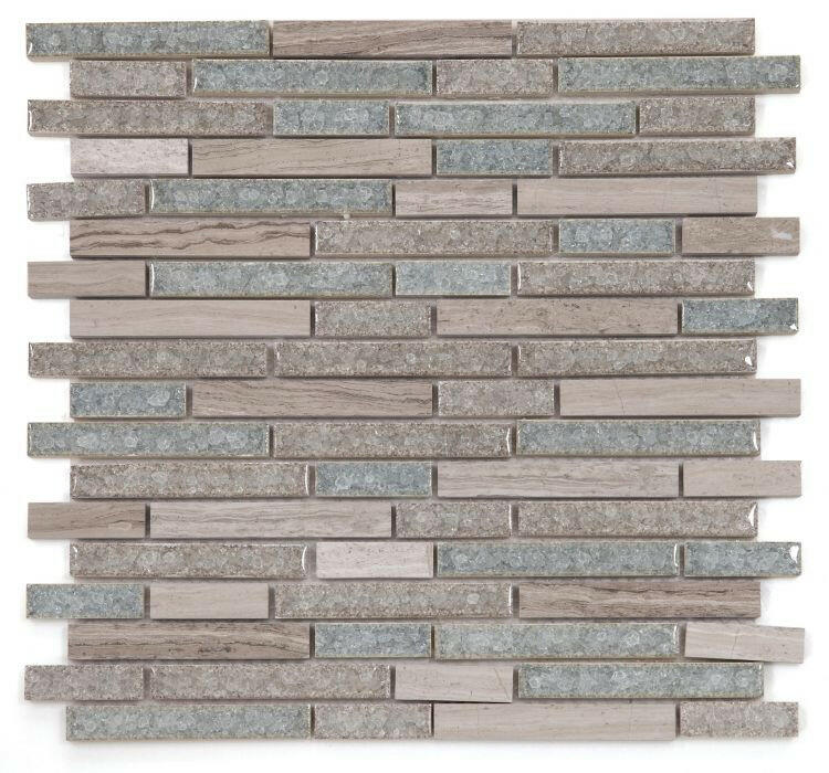 Garnet Linear Sara Mosaic Wall Tile-Mixed Mosaic-American Tile Depot