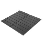 Gio Black Matte 1.25" X 6" Stacked Linear Porcelain Mosaic Tile-Porcelain Mosaic-American Tile Depot