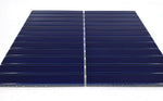 Gio Cobalt Blue Glossy 1" X 6" Stacked Linear Porcelain Mosaic Tile-Porcelain Mosaic-American Tile Depot