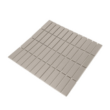 Gio Taupe Matte 1" X 3" Stacked Linear Porcelain Mosaic Tile