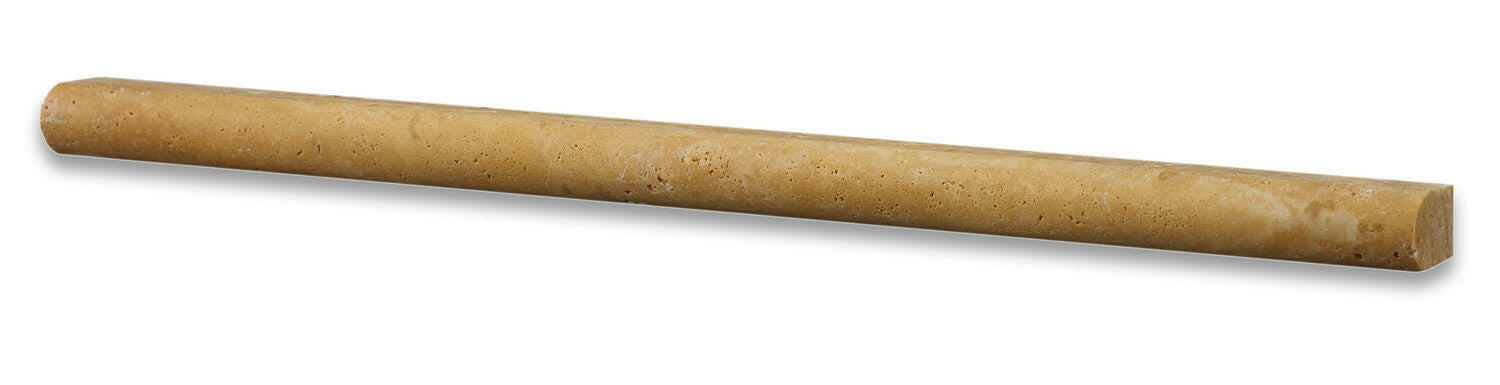 Gold / Yellow Travertine Honed 1/2 X 12 Pencil Liner-Travertine Molding/Trim-American Tile Depot