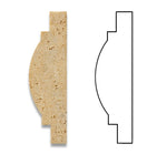 Gold / Yellow Travertine Honed Arch / Baldwin Trim Molding-Travertine Molding/Trim-American Tile Depot