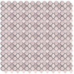 Grace Crystal Grey Arabesque Waterjet Mosaic Wall Tile-Mixed Mosaic-American Tile Depot