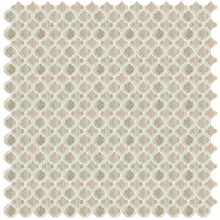 Grace Grey Arabesque Waterjet Mosaic Wall Tile-Mixed Mosaic-American Tile Depot