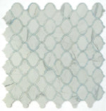 Grace Precious Blue Arabesque Waterjet Mosaic Wall Tile-Marble Mosaic-American Tile Depot