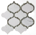 Grace Precious Mirror Arabesque Waterjet Mosaic Wall Tile-Mixed Mosaic-American Tile Depot