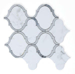 Grace Precious Sky Arabesque Waterjet Mosaic Wall Tile-Marble Mosaic-American Tile Depot