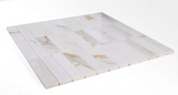 Groove Calacatta Polished Linear Marble Mosaic Tile