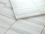 Sample of Groove Eura Wood Honed Linear Marble Mosaic Tile-Sample-American Tile Depot