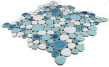 Venus Noon Jewel Iris Pebble Porcelain Mosaic Tile