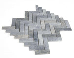 Herringbone Italian Grey Honed Marble Mosaic Tile-Marble Mosaic-American Tile Depot