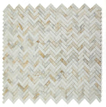 Herringbone Sunrise Honed Marble Mosaic Tile-Marble Mosaic-American Tile Depot