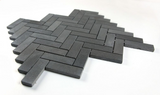 Herringbone Basalt Marble Mosaic Tile