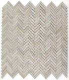 Herringbone Eurasian Polished Marble Mosaic Tile