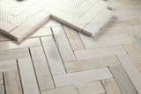 Herringbone Eurasian Polished Marble Mosaic Tile