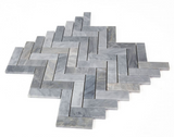 Herringbone Italian Grey Honed Marble Mosaic Tile