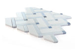 Herringbone Royal Sapphire Marble Mosaic Tile-Marble Mosaic-American Tile Depot