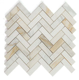 Herringbone Sunrise Honed Marble Mosaic Tile-Marble Mosaic-American Tile Depot