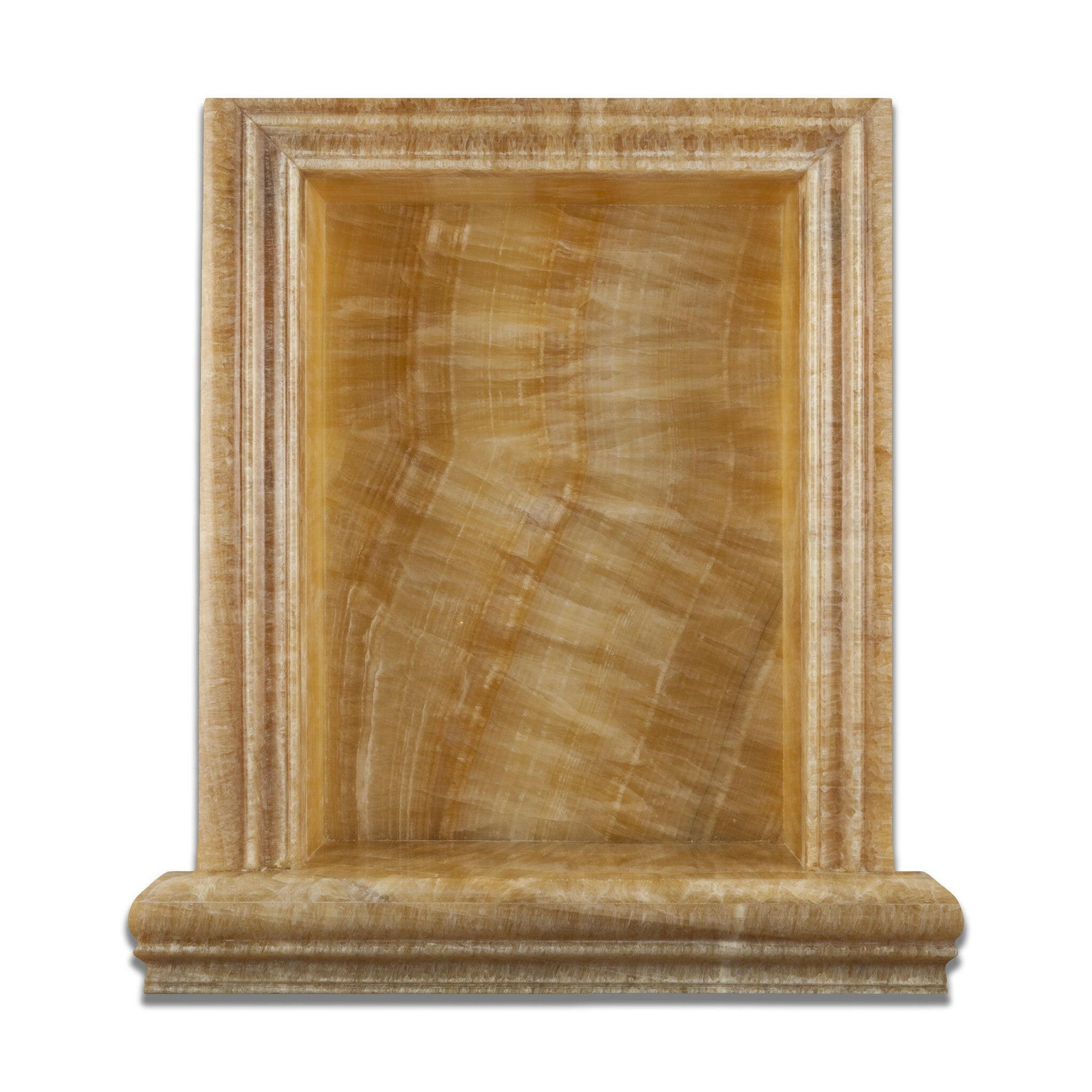 Honey Onyx Hand-Made Custom Shampoo Niche / Shelf - LARGE - Polished-Accessories-American Tile Depot