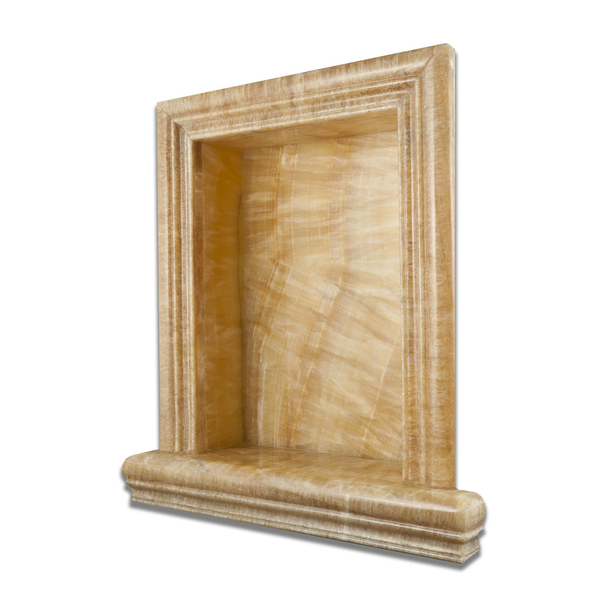 Honey Onyx Hand-Made Custom Shampoo Niche / Shelf - LARGE - Polished