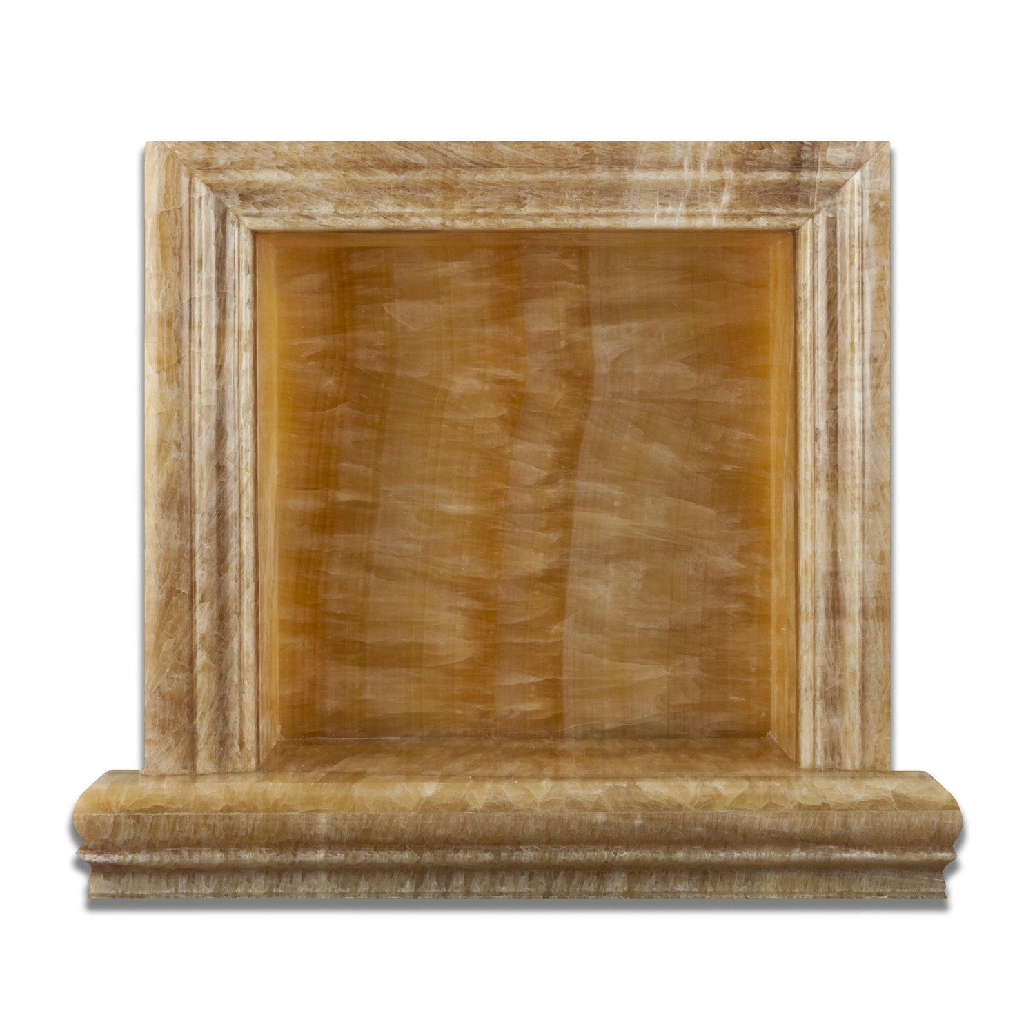 Honey Onyx Hand-Made Custom Shampoo Niche / Shelf - SMALL - Polished-Accessories-American Tile Depot