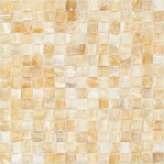 Honey Onyx Polished 3D Small Bread Mosaic Tile-Marble Mosaic-American Tile Depot