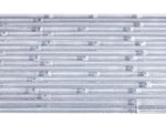 Horizon Sunrise Silver White Linear Glass Mosaic Wall Tile-Glass Mosaic-American Tile Depot