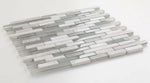 Horizon Sunrise Snow Stack Linear Mosaic Wall Tile-Mixed Mosaic-American Tile Depot